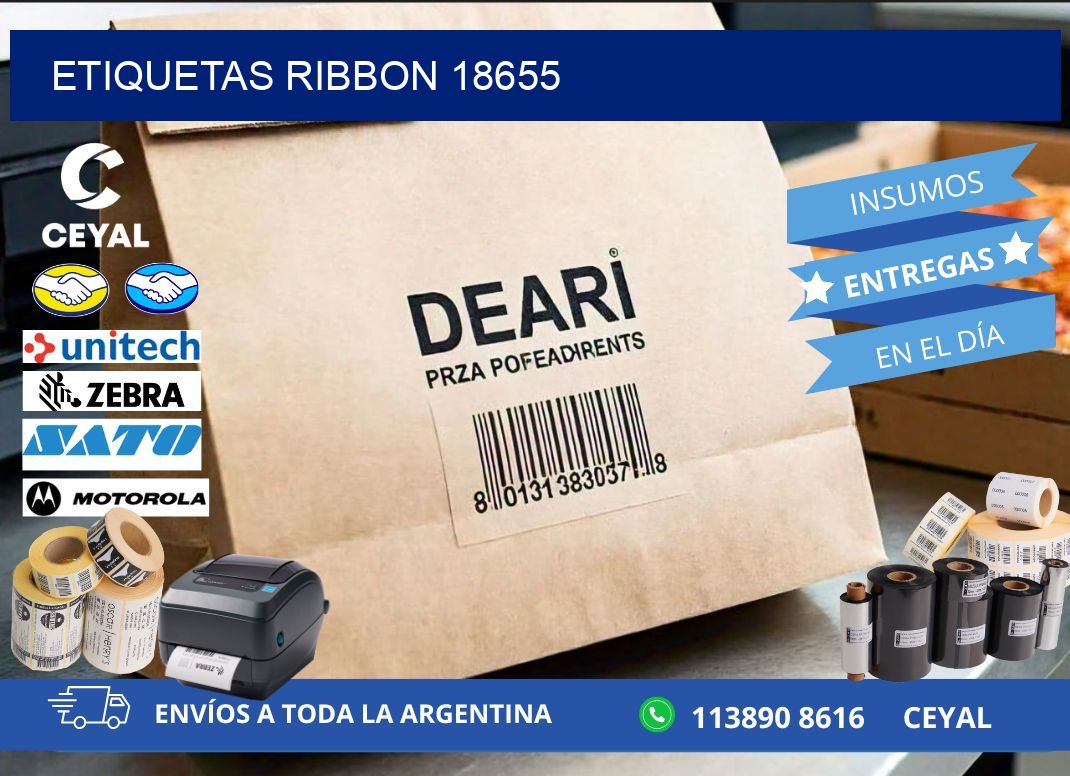 ETIQUETAS RIBBON 18655