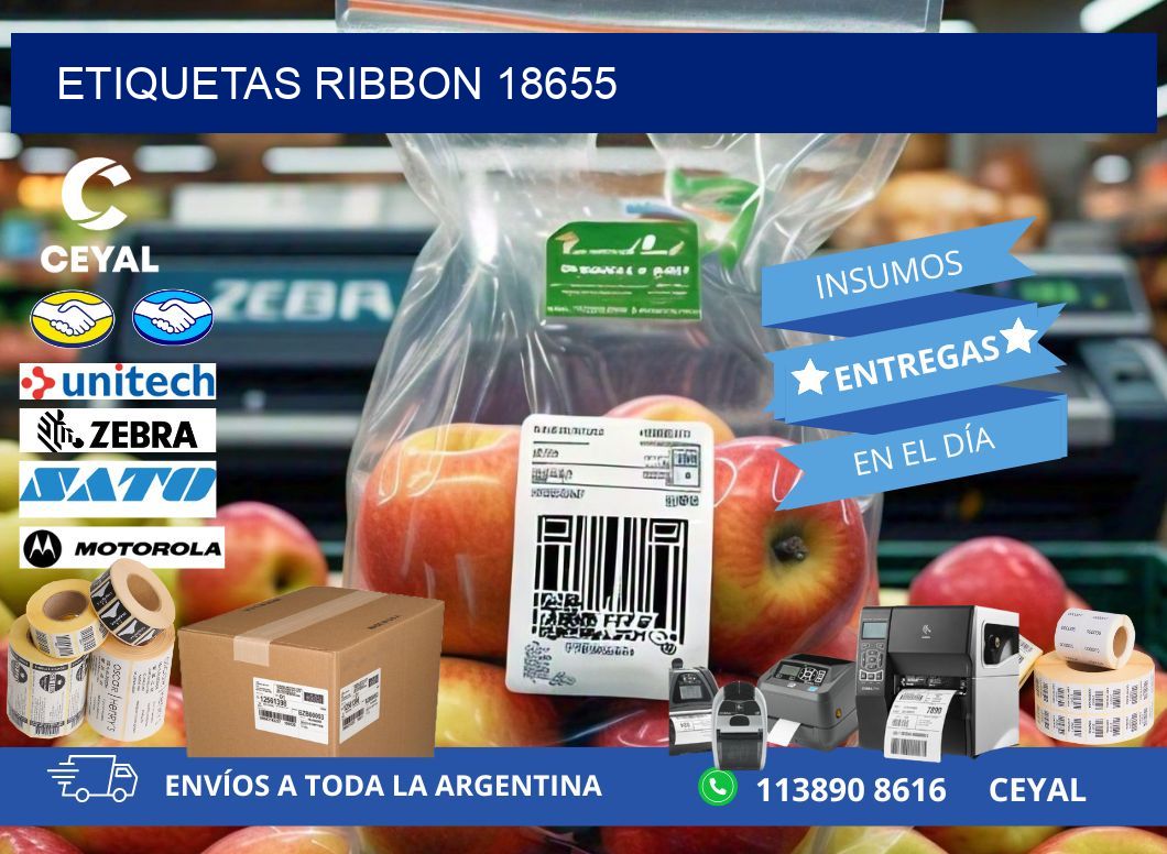 ETIQUETAS RIBBON 18655