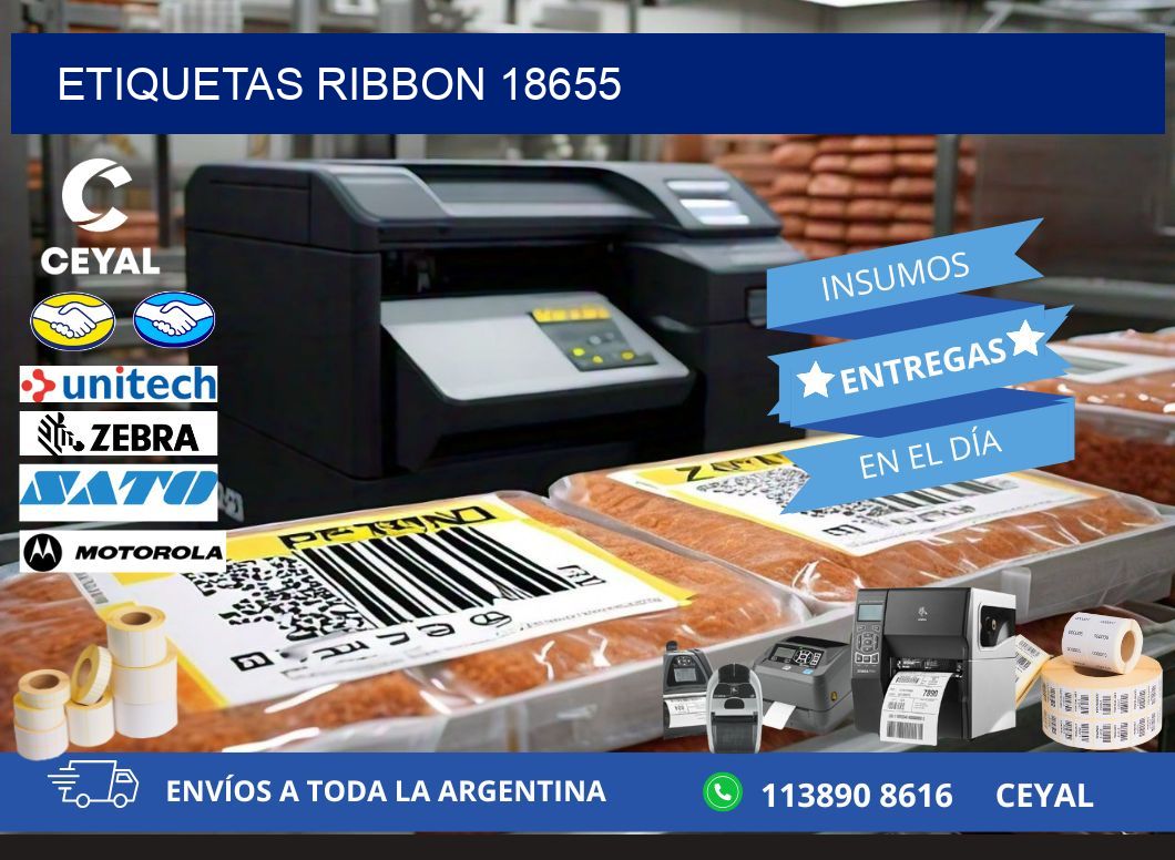ETIQUETAS RIBBON 18655