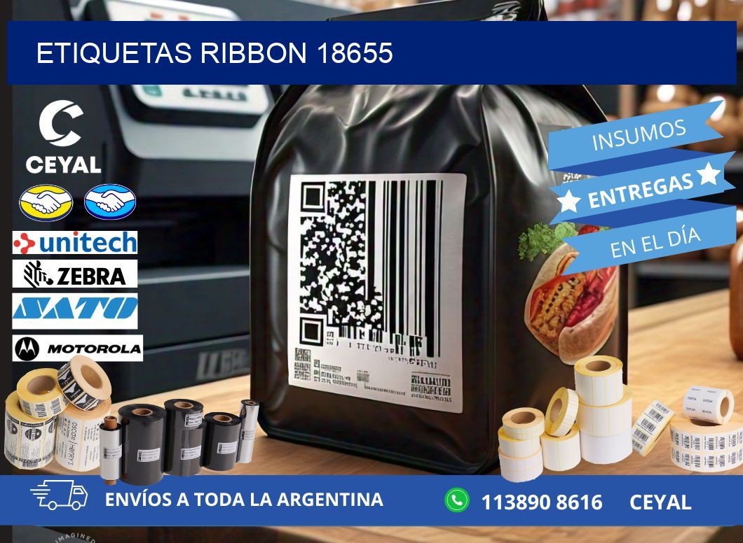ETIQUETAS RIBBON 18655