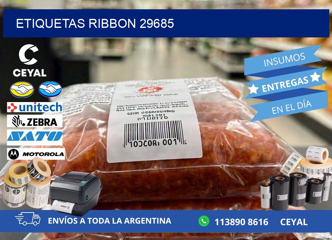 ETIQUETAS RIBBON 29685