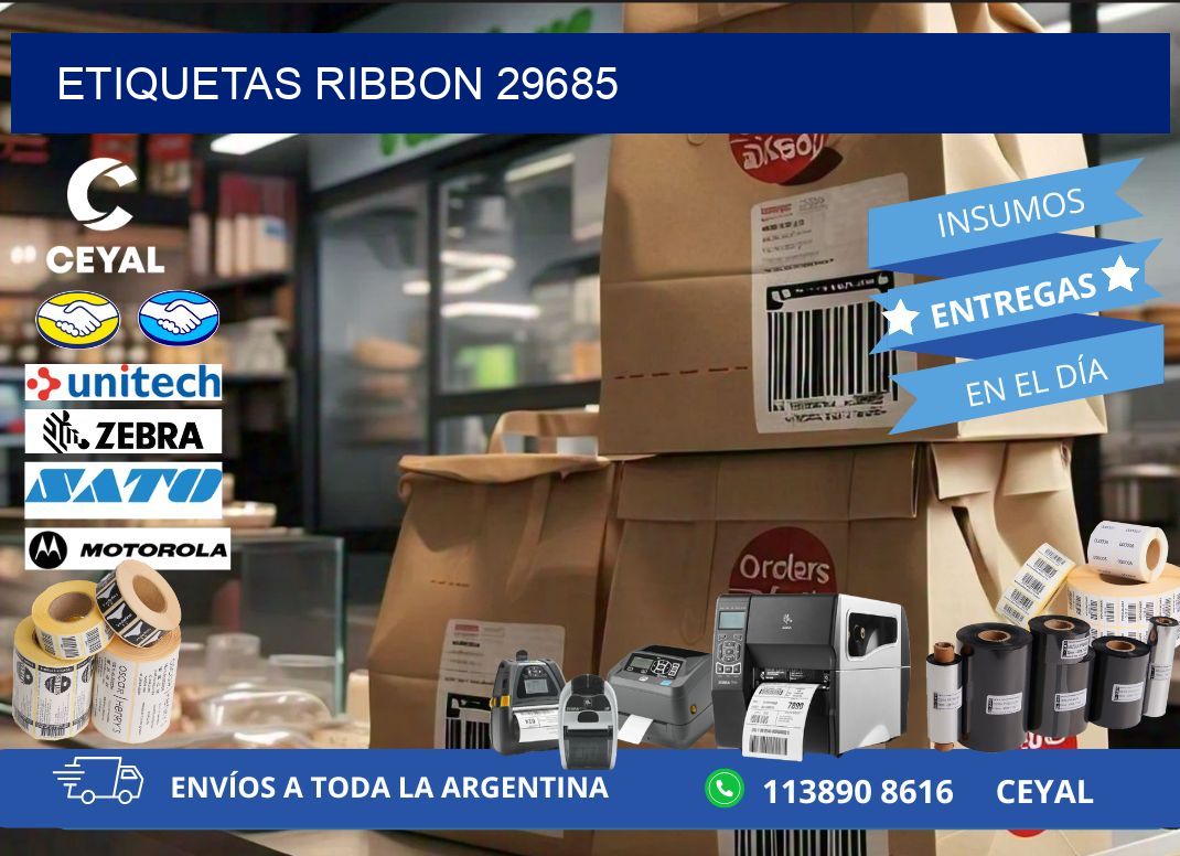 ETIQUETAS RIBBON 29685