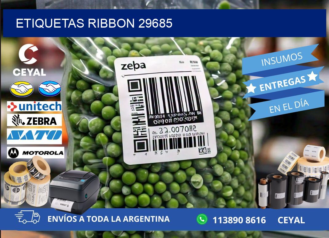 ETIQUETAS RIBBON 29685