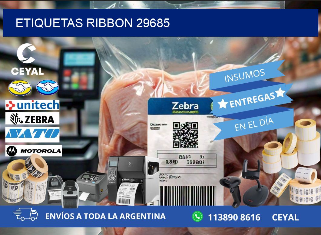 ETIQUETAS RIBBON 29685