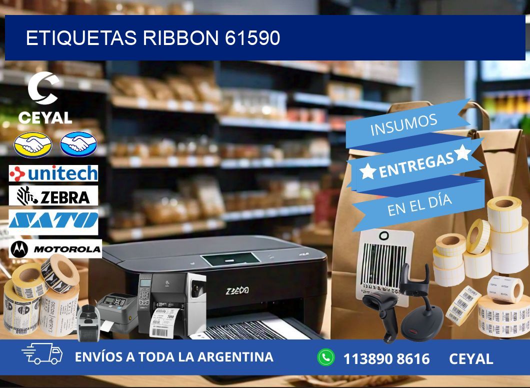 ETIQUETAS RIBBON 61590