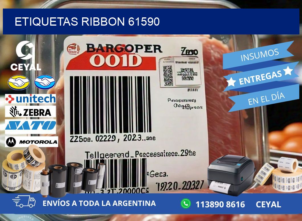 ETIQUETAS RIBBON 61590