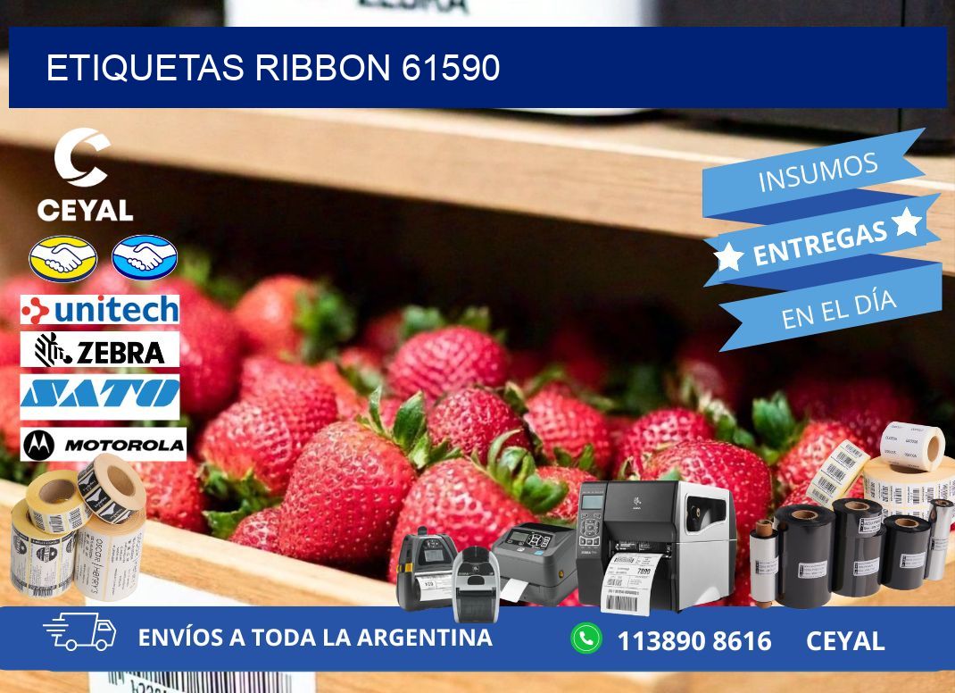 ETIQUETAS RIBBON 61590
