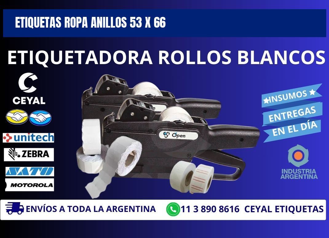 ETIQUETAS ROPA ANILLOS 53 x 66