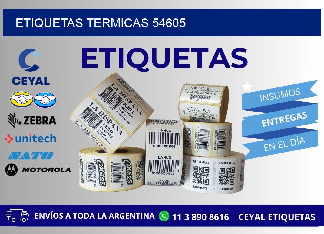 ETIQUETAS TERMICAS 54605