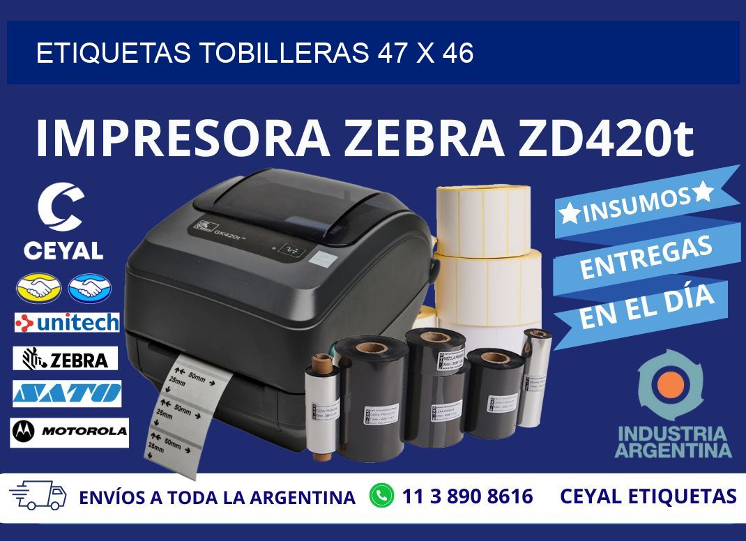 ETIQUETAS TOBILLERAS 47 x 46