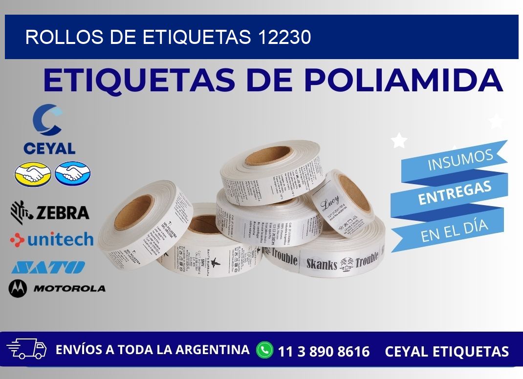 ROLLOS DE ETIQUETAS 12230