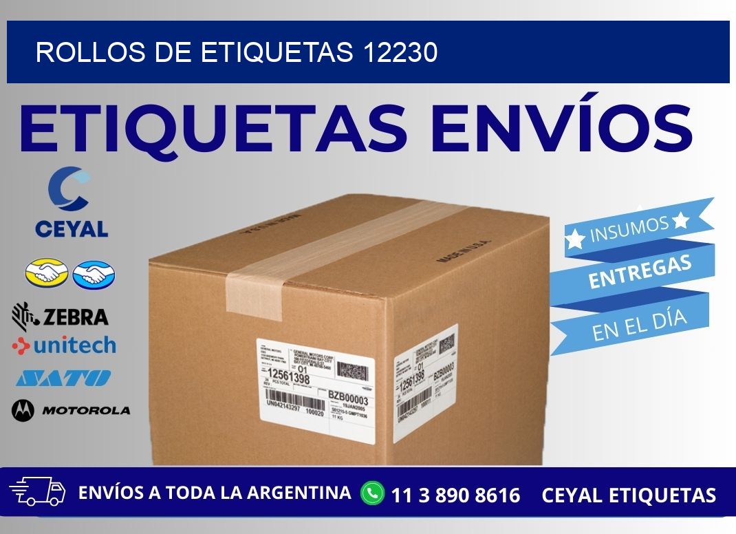 ROLLOS DE ETIQUETAS 12230
