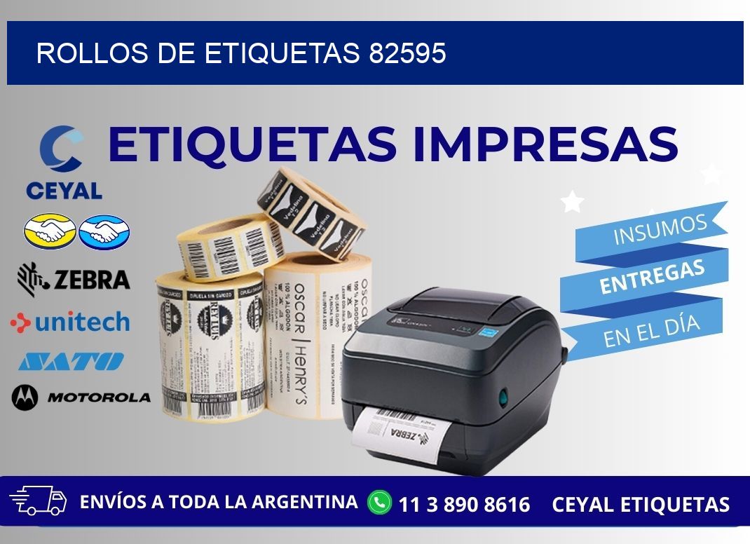 ROLLOS DE ETIQUETAS 82595
