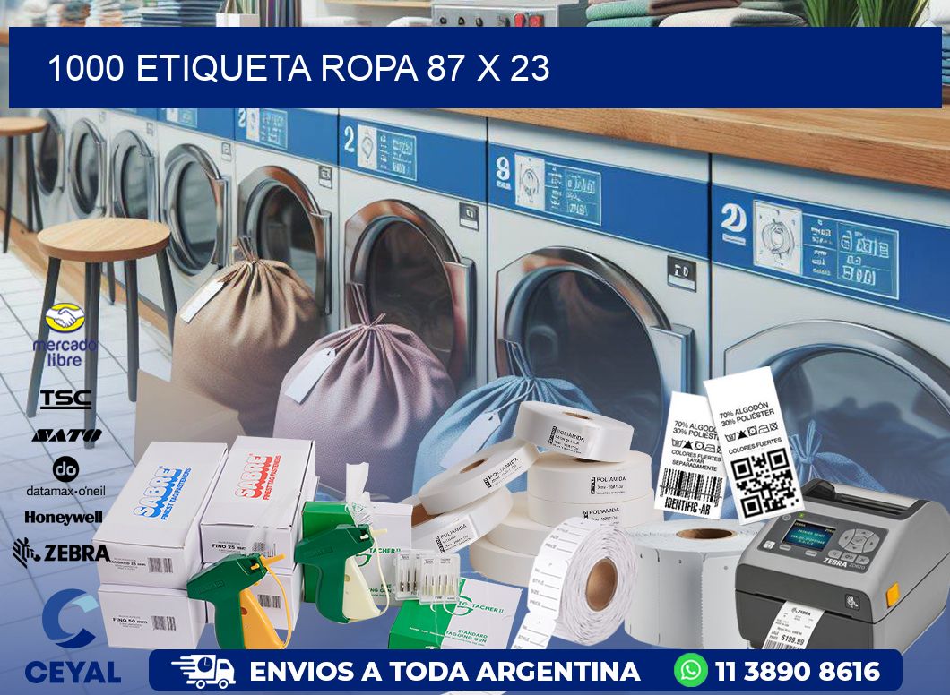 1000 ETIQUETA ROPA 87 x 23