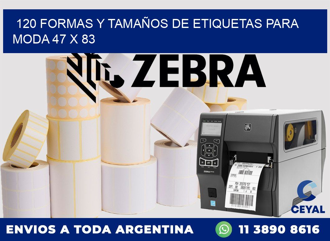 120 FORMAS Y TAMAÑOS DE ETIQUETAS PARA MODA 47 x 83