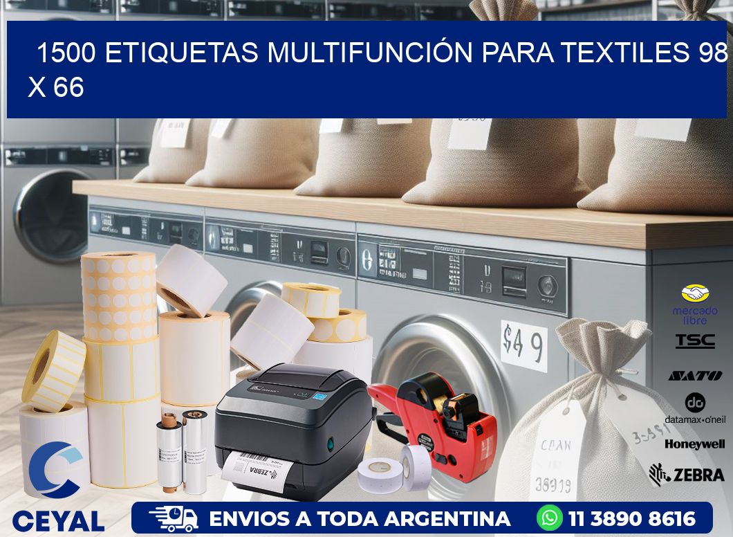1500 ETIQUETAS MULTIFUNCIÓN PARA TEXTILES 98 x 66