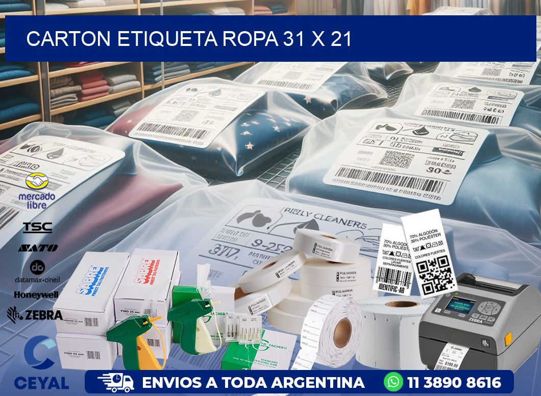 CARTON ETIQUETA ROPA 31 x 21