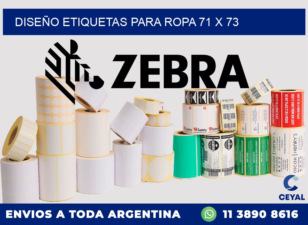 DISEÑO ETIQUETAS PARA ROPA 71 x 73