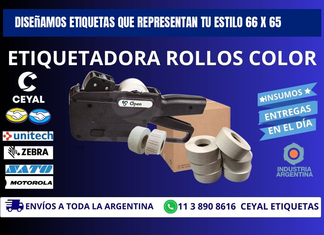 Diseñamos Etiquetas que Representan tu Estilo 66 x 65