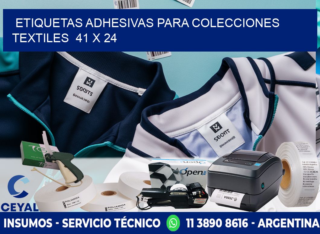 ETIQUETAS ADHESIVAS PARA COLECCIONES TEXTILES  41 x 24