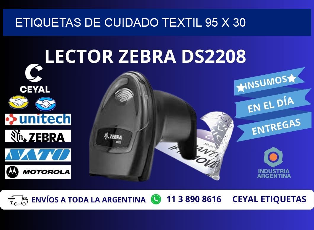 ETIQUETAS DE CUIDADO TEXTIL 95 x 30