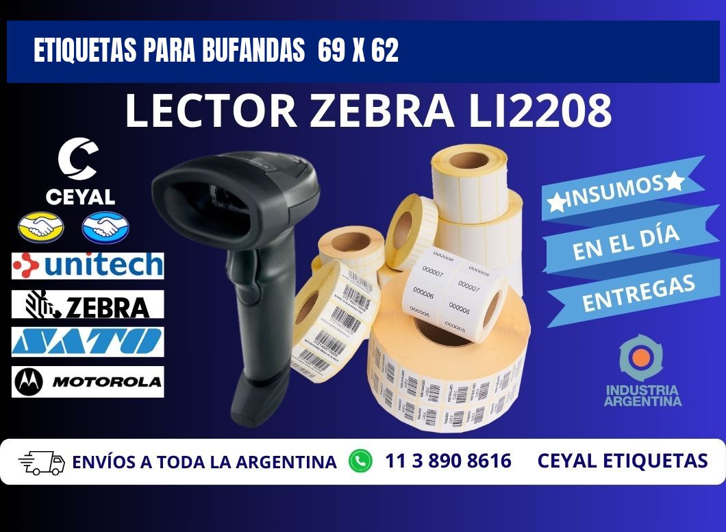 ETIQUETAS PARA BUFANDAS 69 x 62