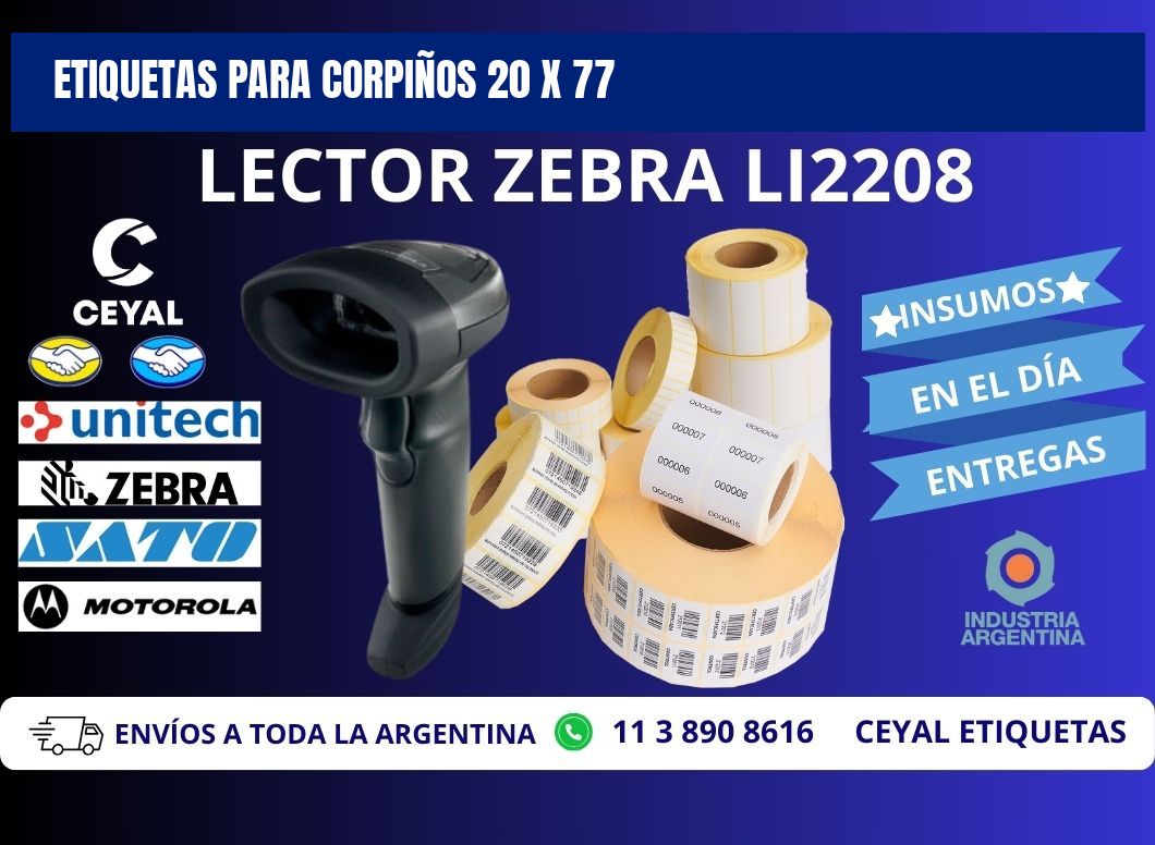 ETIQUETAS PARA CORPIÑOS 20 x 77