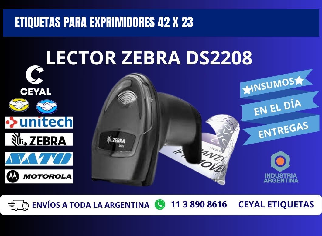 ETIQUETAS PARA EXPRIMIDORES 42 x 23