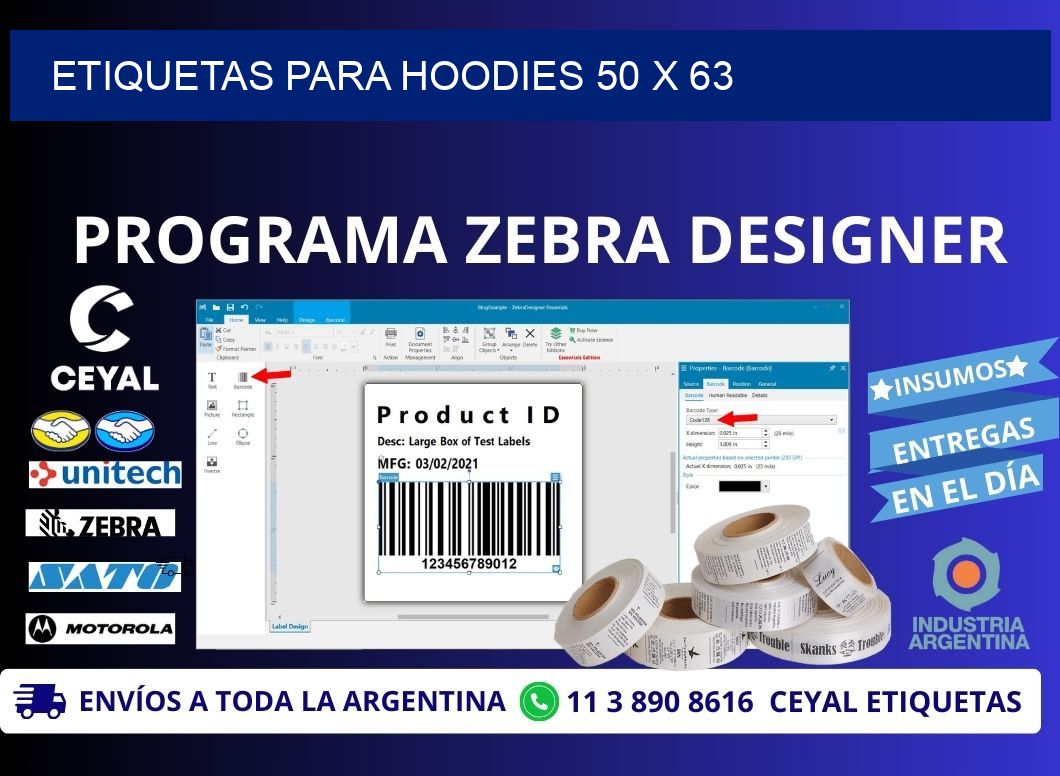 ETIQUETAS PARA HOODIES 50 x 63