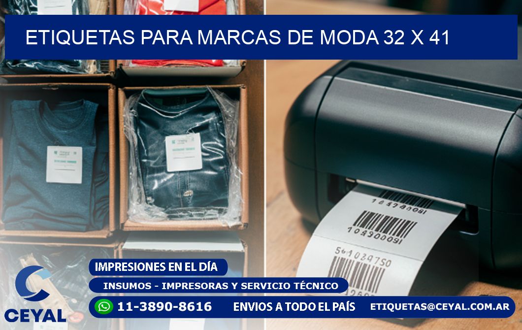 ETIQUETAS PARA MARCAS DE MODA 32 x 41
