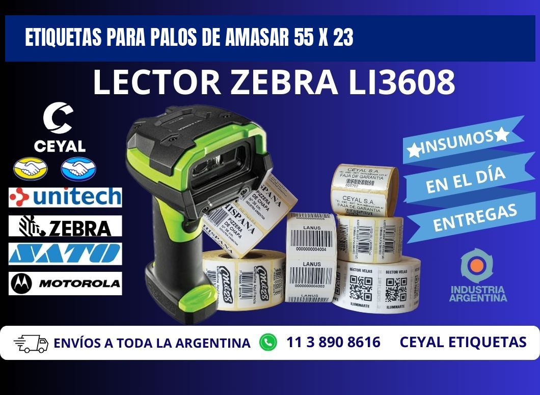 ETIQUETAS PARA PALOS DE AMASAR 55 x 23