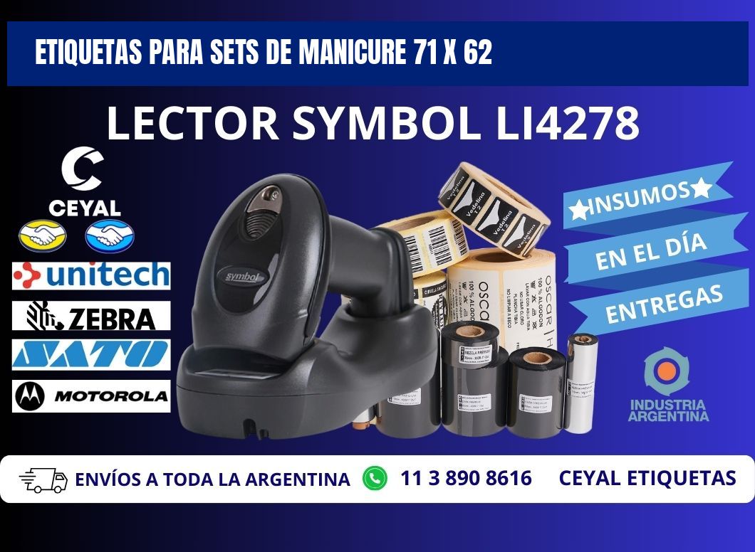 ETIQUETAS PARA SETS DE MANICURE 71 x 62
