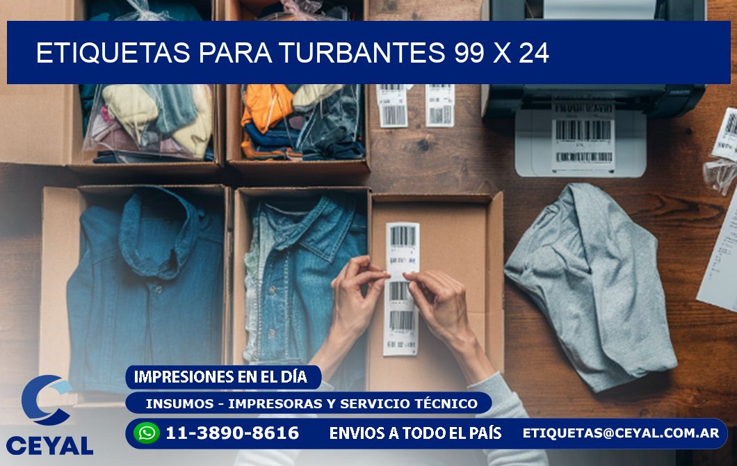 ETIQUETAS PARA TURBANTES 99 x 24