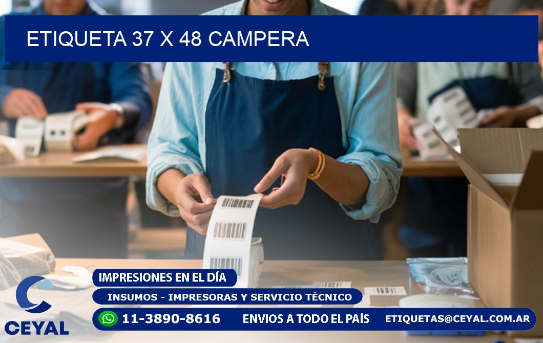 Etiqueta 37 x 48 campera