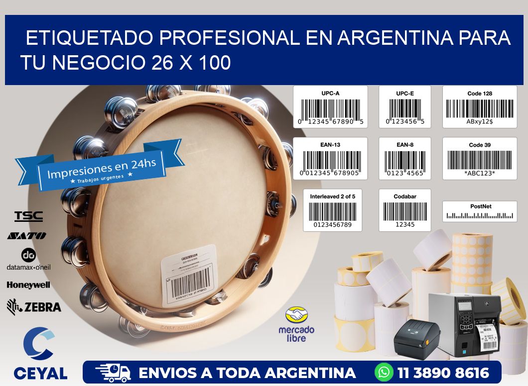 Etiquetado Profesional en Argentina para tu Negocio 26 x 100