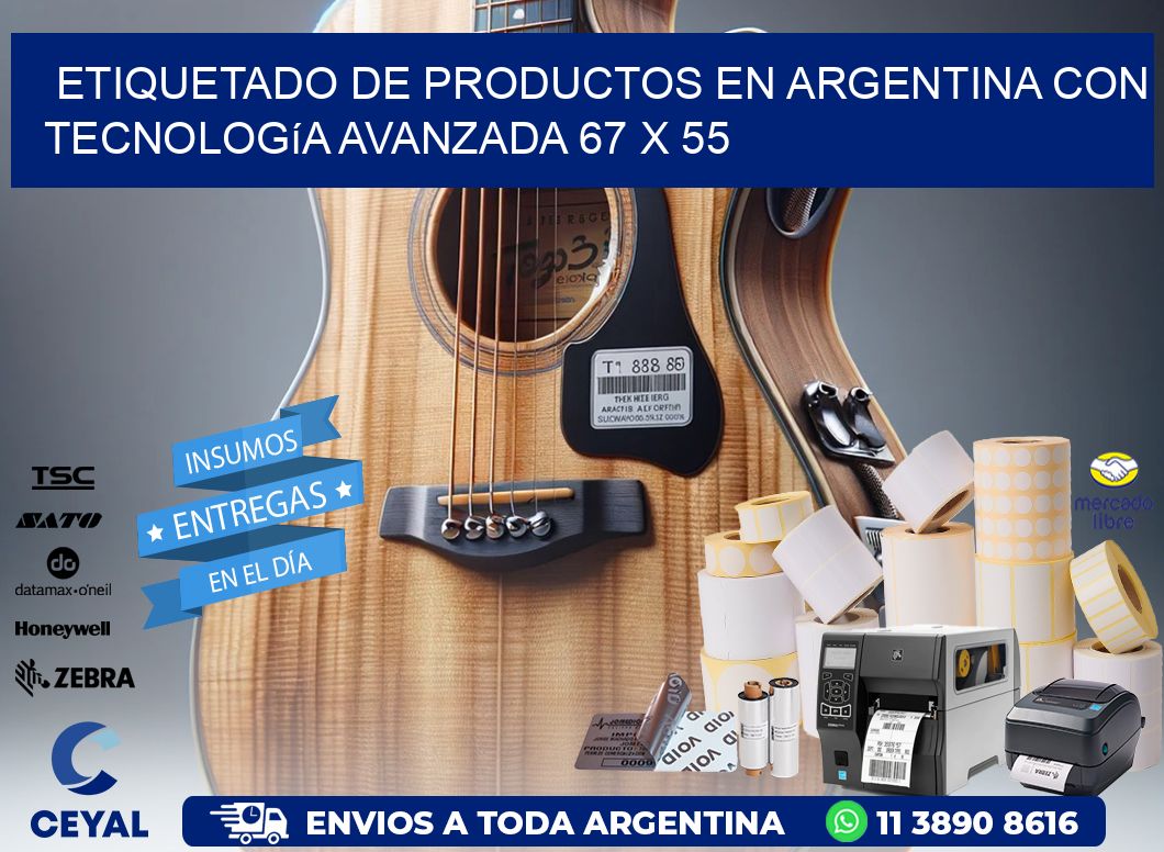 Etiquetado de Productos en Argentina con Tecnología Avanzada 67 x 55