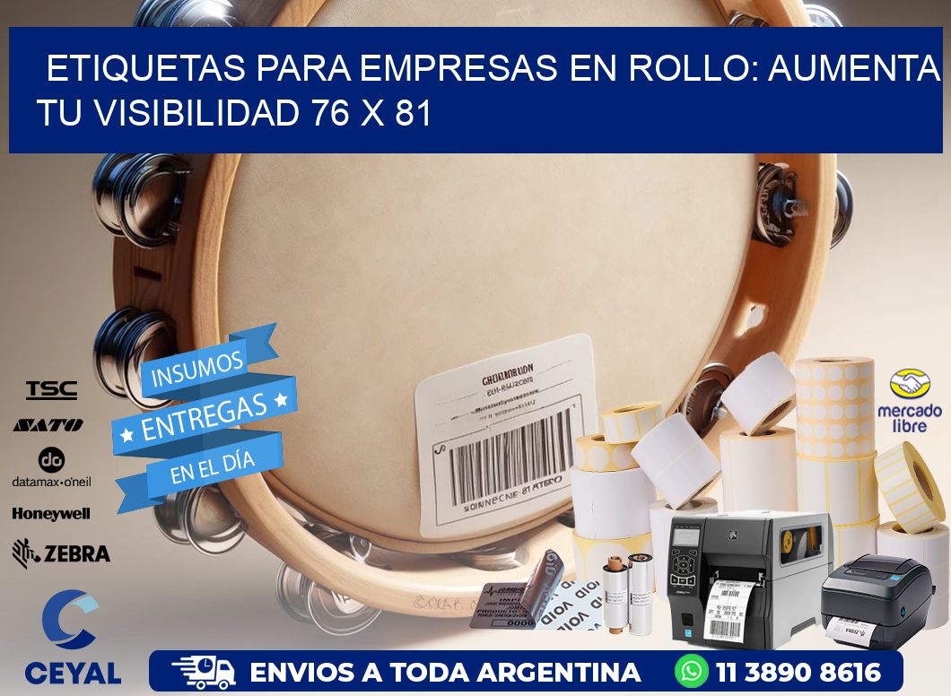 Etiquetas para Empresas en Rollo: Aumenta tu Visibilidad 76 x 81