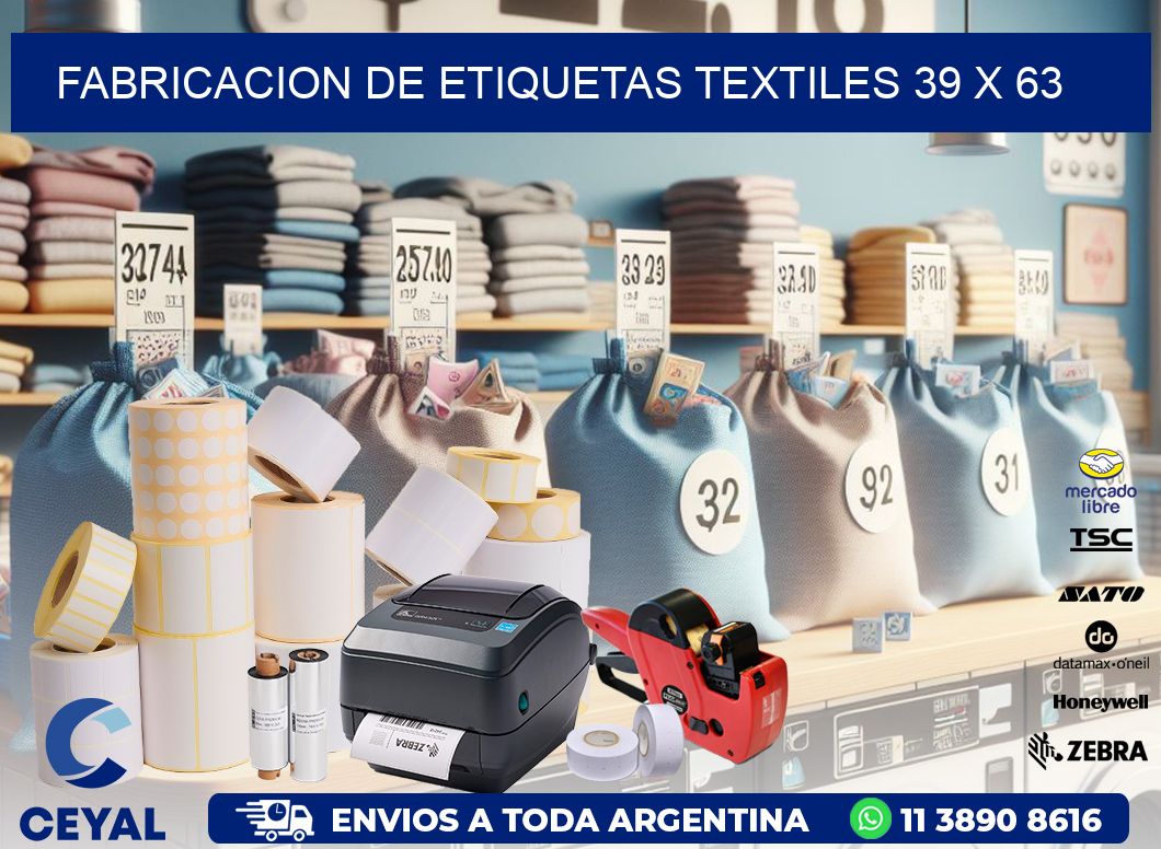 FABRICACION DE ETIQUETAS TEXTILES 39 x 63