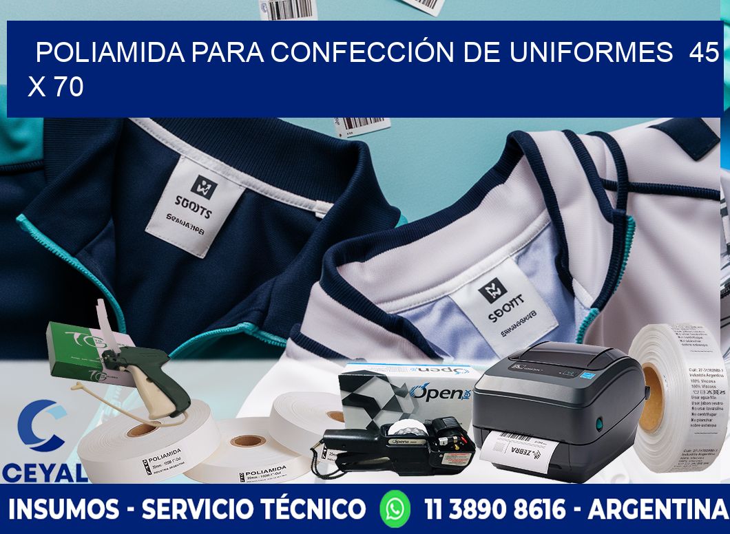 POLIAMIDA PARA CONFECCIÓN DE UNIFORMES  45 x 70