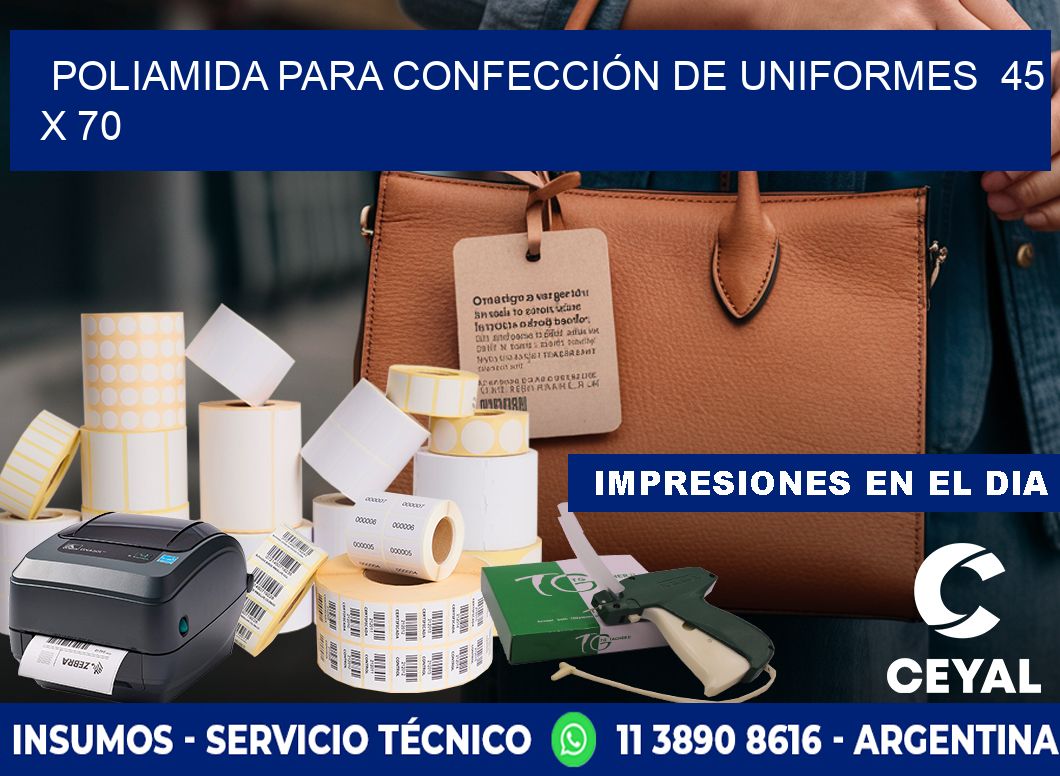 POLIAMIDA PARA CONFECCIÓN DE UNIFORMES  45 x 70