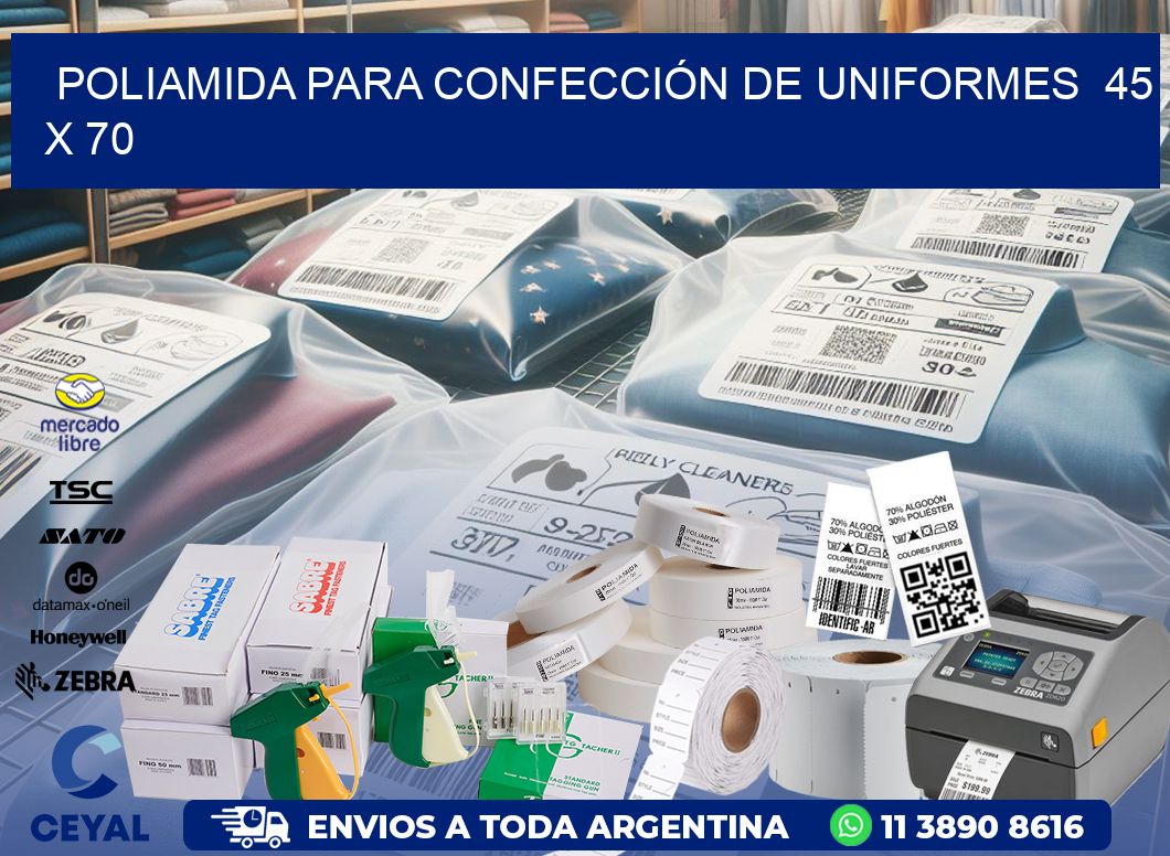 POLIAMIDA PARA CONFECCIÓN DE UNIFORMES  45 x 70