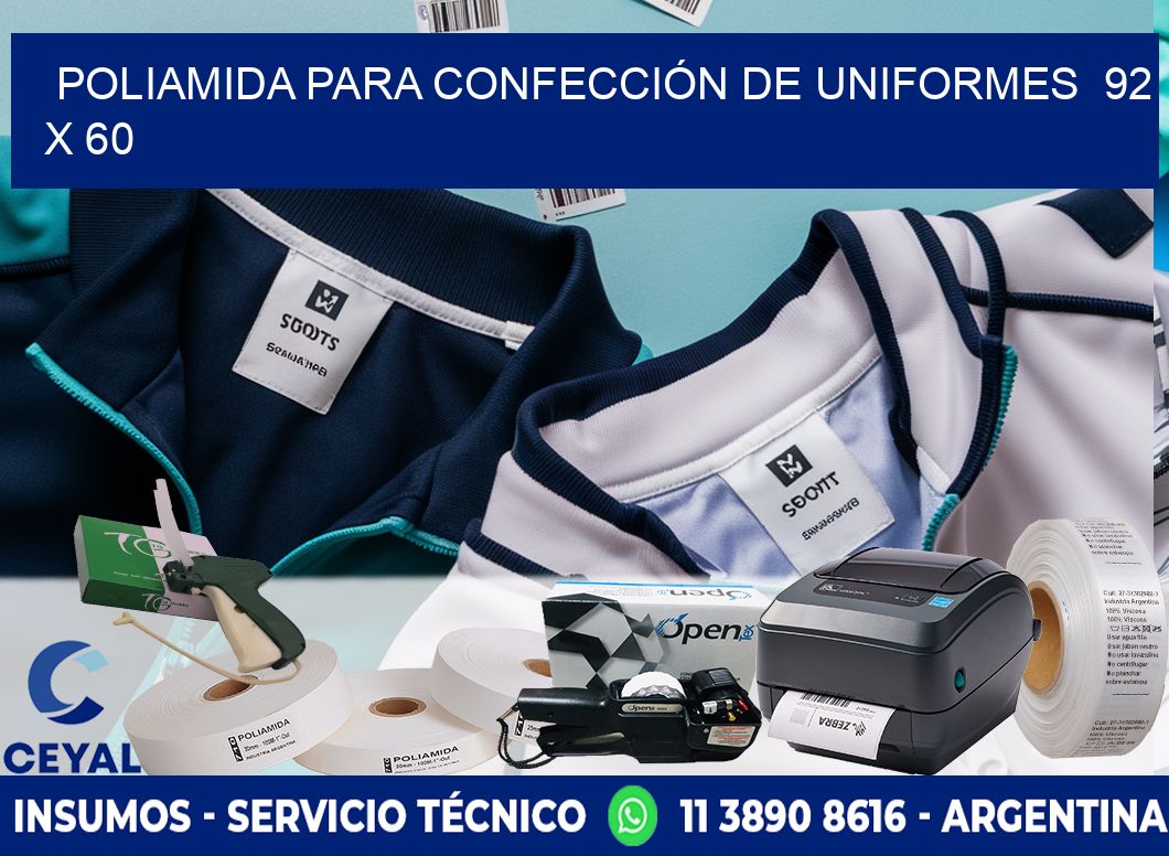 POLIAMIDA PARA CONFECCIÓN DE UNIFORMES  92 x 60