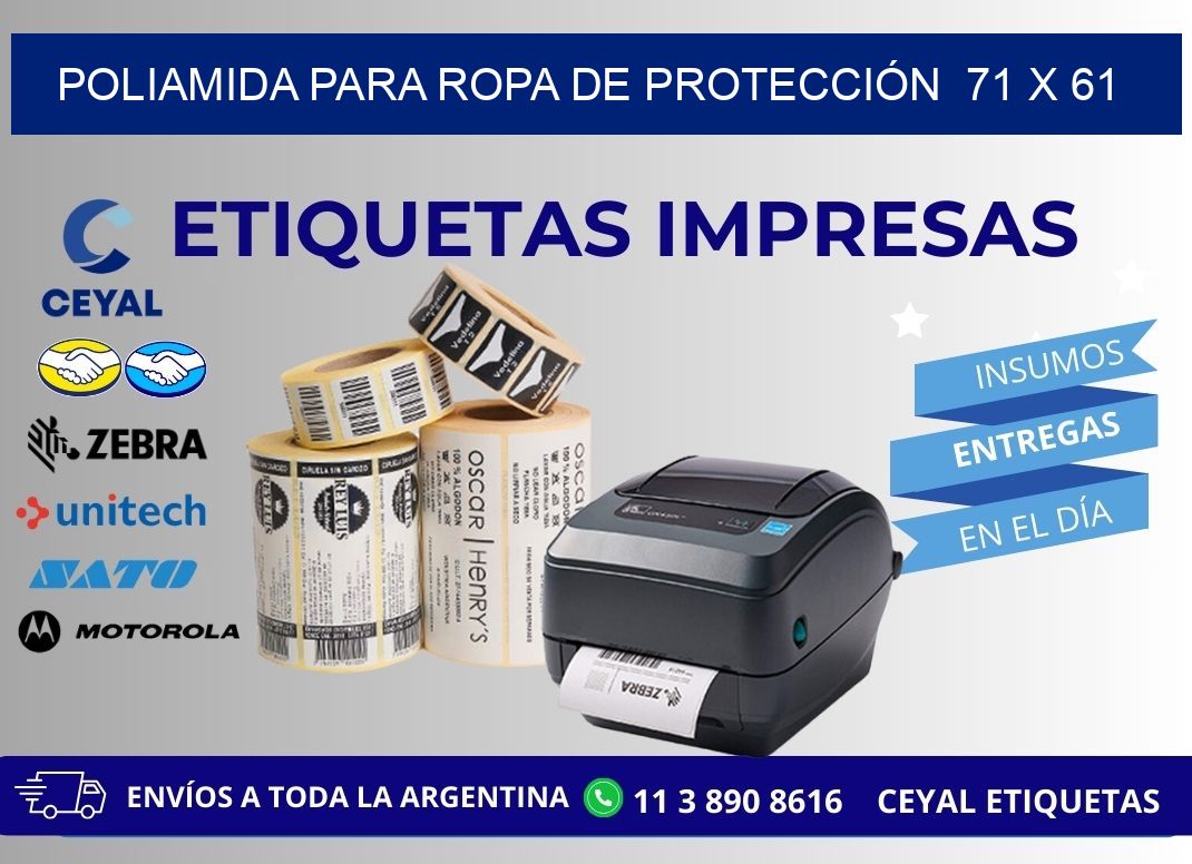 POLIAMIDA PARA ROPA DE PROTECCIÓN  71 x 61