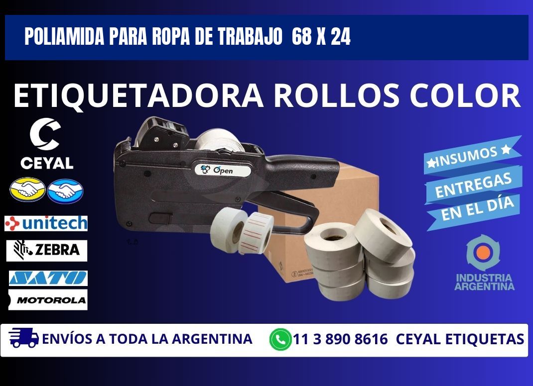 POLIAMIDA PARA ROPA DE TRABAJO  68 x 24