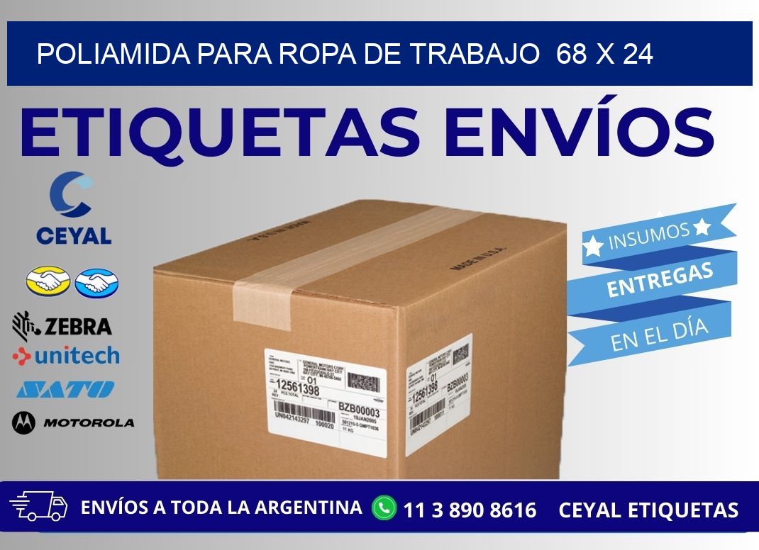 POLIAMIDA PARA ROPA DE TRABAJO  68 x 24