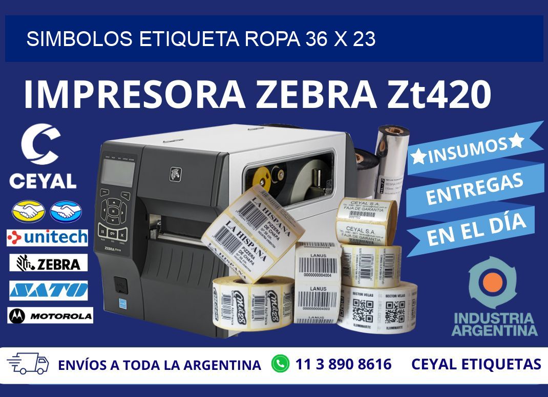 SIMBOLOS ETIQUETA ROPA 36 x 23