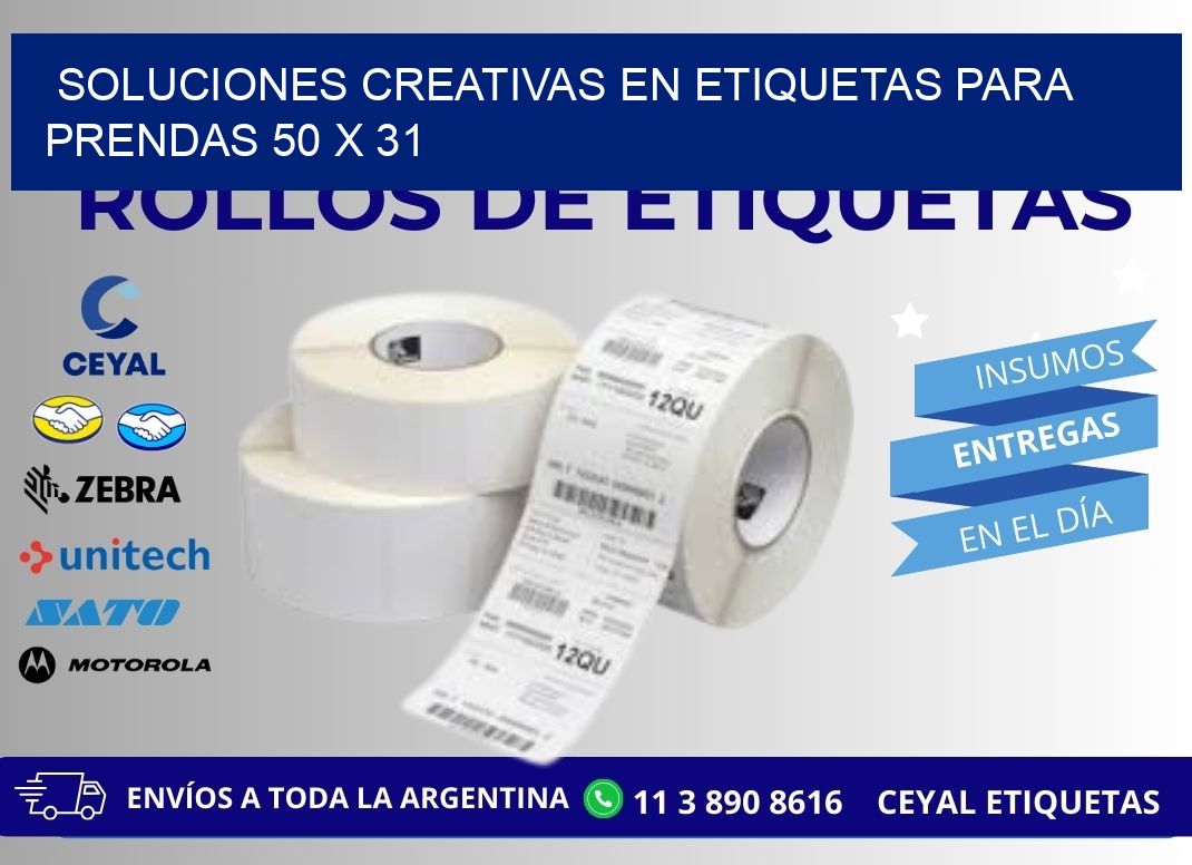 Soluciones Creativas en Etiquetas para Prendas 50 x 31