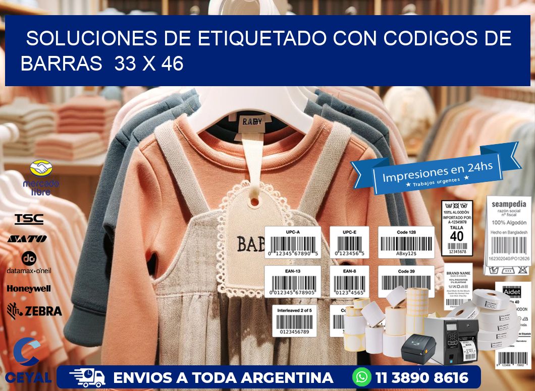 Soluciones de Etiquetado con Codigos de Barras 33 x 46