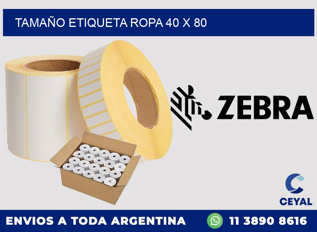 TAMAÑO ETIQUETA ROPA 40 x 80