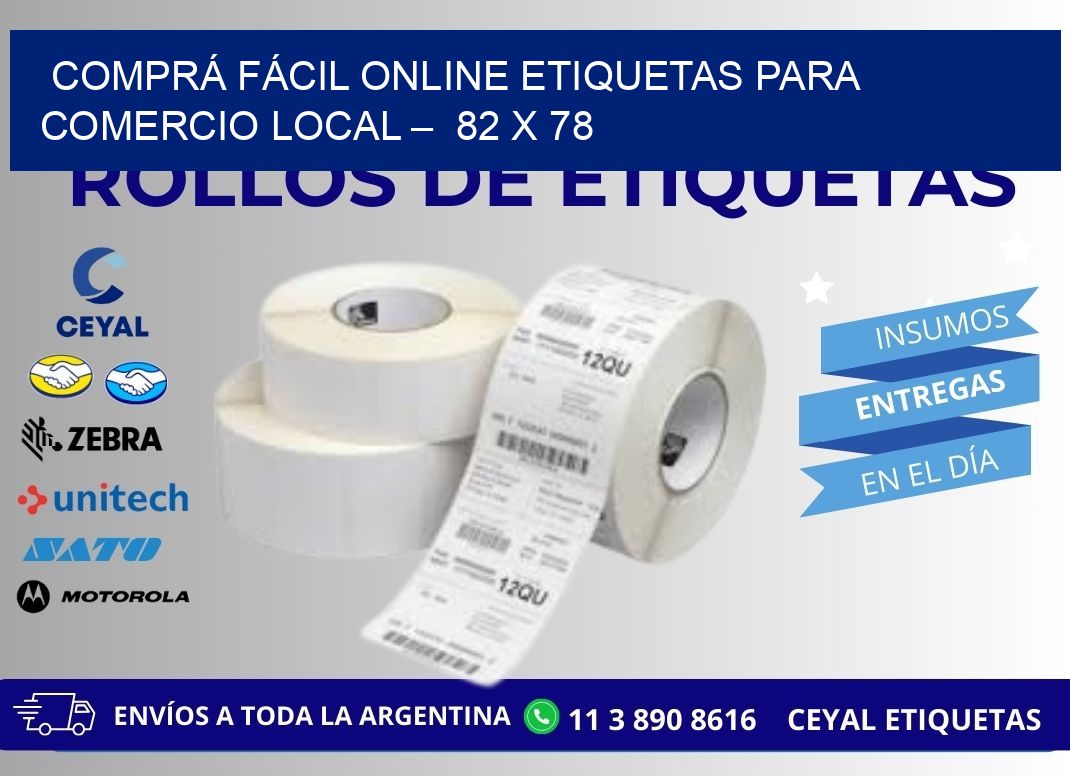 COMPRÁ FÁCIL ONLINE ETIQUETAS PARA COMERCIO LOCAL – 82 x 78